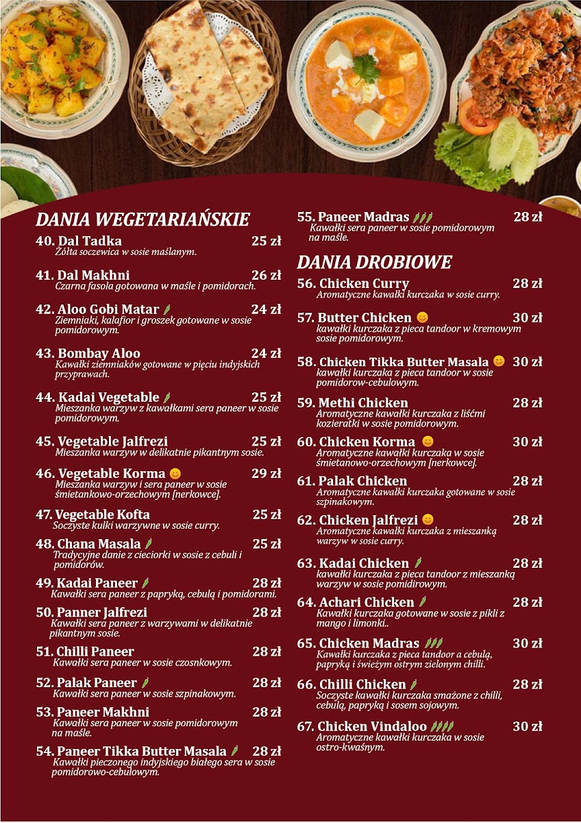 Menu Bollywood Masala Indyjska Restauracja & Bar Rzeszow-1