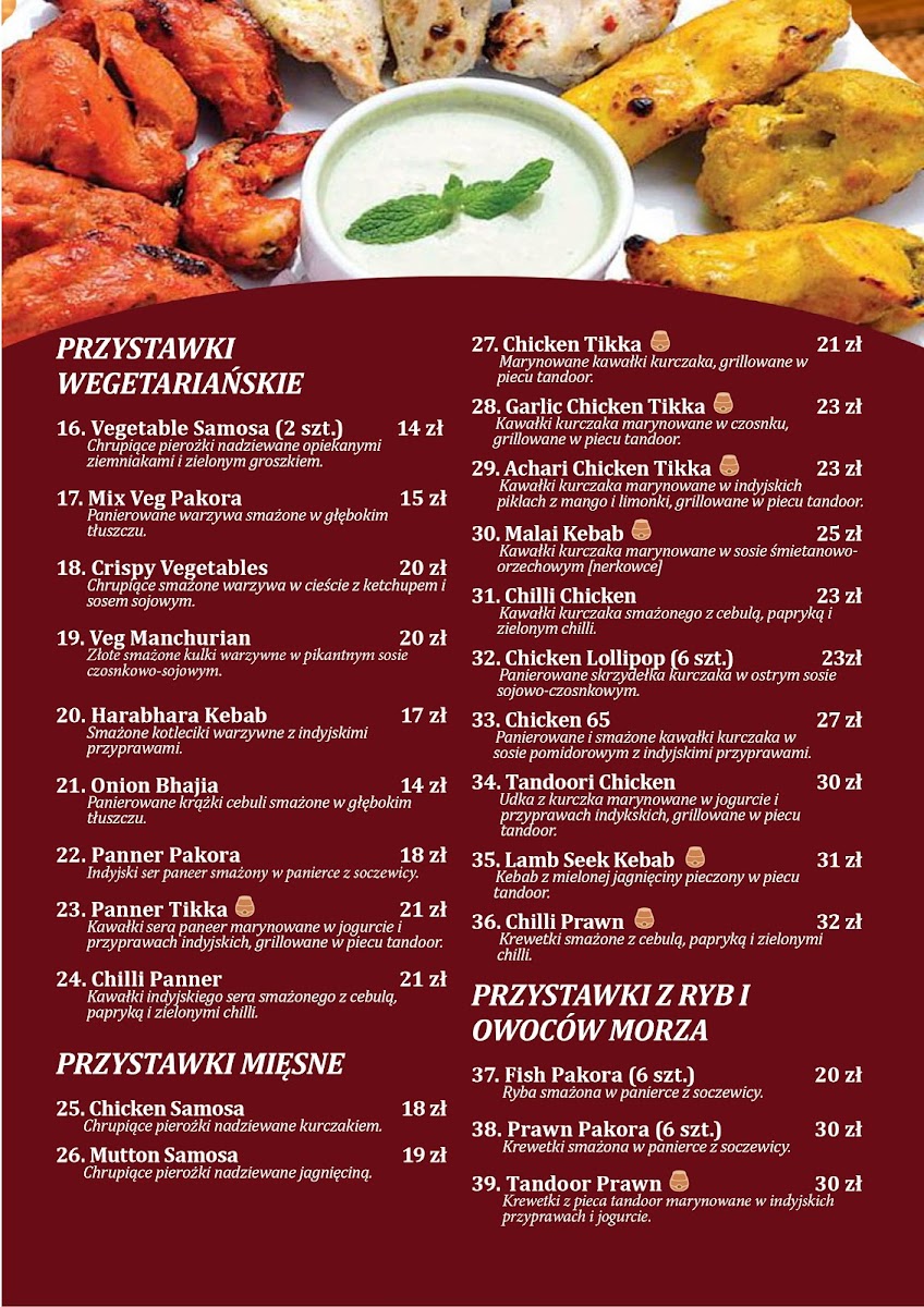 Menu Bollywood Masala Indyjska Restauracja & Bar Rzeszow-2