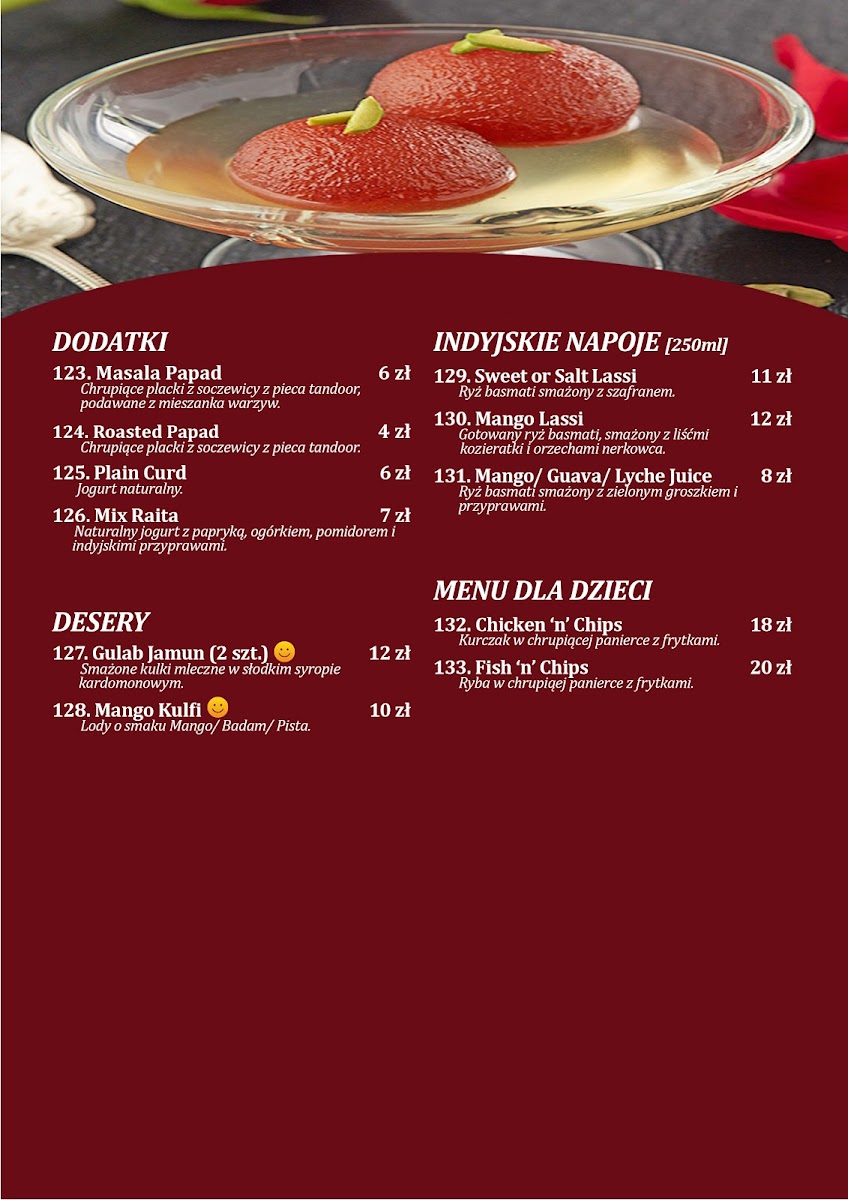 Menu Bollywood Masala Indyjska Restauracja & Bar Rzeszow-3